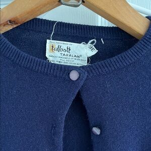 Talbott Tarolan vintage Women's Navy Cardigan Sweater